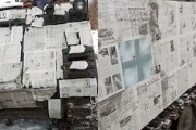 【知る】雪の戦地では新聞紙が車両の冬季迷彩にとても良いらしい。