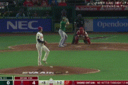 大谷翔平、あと４人でノーノー逃すも８回まで２安打無失点１０Ｋで１５勝目権利