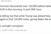 【米国大統領線】ウィスコンシン州で投票率が２００％を超える謎現象！！！ 増えた分が全てバイデン票になっていたｗｗｗｗｗｗ