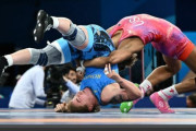 【動画あり】パリ五輪女子レスリングでバックドロップがさく裂