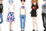 『エヴァ』限定Tシャツの販売イベント開催！ポップな服装が可愛い5人のパイロットの描き下ろしも