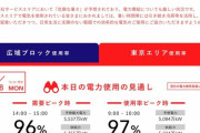 東電「電力使用率ヤバいから節電して…」