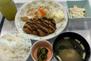 300円の社食トンカツ定食が薄かった！これじゃ仕事できない(´･ω･`)