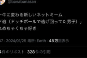 【悲報】識者女性「チー牛に代わるネットミームは『ド逃』。ドッジボールで逃げ回ってた男は100%弱者男性ですｗ」