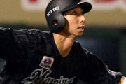 ロッテ福田秀平さん、背中を痛めて二軍落ちしていた