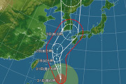 【悲報】台風9号さん　とんでもない軌道を描いてしまう