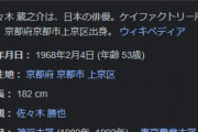 俳優・佐々木蔵之介（５３）ご結婚！　お相手は一般女性