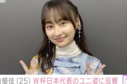 影山優佳（25）、キッズサイズの日本代表ユニホーム姿に反響「着こなせるのすごい」「目のやり場に困ります」