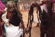 95年間ずっと髪を切ったことがないインド人男性が神になるｗｗｗｗｗ