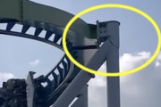 【動画】こええええ。ジェットコースターの重要な支柱が完全に割れてしまう(@_@;)