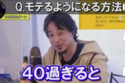 ひろゆき「40過ぎるとハゲてない痩せてるだけでイケメン枠に入れる」
