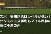 東スポ「安田記念はレベルが低い」シックスペンス勝利もマイル路線の混戦に不満の声