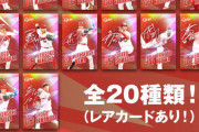 カープ選手プロデュースメニュー購入で『トレーディングカード全20種類』をプレゼント！【レアカードあり】