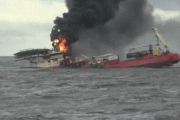 【動画あり】韓国人「何故韓国では火がこんなに出るのか‥」韓国で6000トン級の多目的海洋作業船舶が沈没‥　韓国の反応