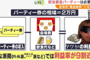 拓也党の精子資金パーティーで不正発覚