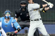 阪神江越大賀「８番左翼」でフル出場し２安打　崖っぷちの８年目が存在感