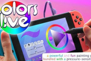 ニンテンドースイッチで本格的なお絵描きができるソフト『Colors Live』が9月16日に配信決定！筆圧検知が可能な専用のソナーペンも登場！
