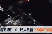 横浜ゴム工場で刃物男、15人刺される