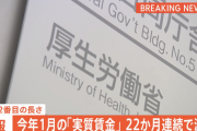 【悲報】実質賃金、22か月連続のマイナス。岸田首相は賃上げ要請してるのにどうして…