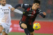 冨安健洋はフル出場、惜しいミドルシュートも。ボローニャはベネヴェントと引き分け