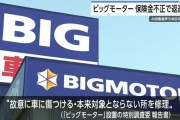 大手損保3社 「ビッグモーター」に払いすぎた保険金返還求める