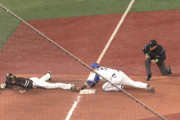 ソフトバンク・三森、好走塁！…オーバーランｗｗｗｗ