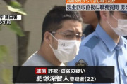 【画像】 おっさんみたいな22歳、逮捕される