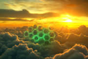 夕日に照らされるマトリックス構造？緑色の発光体の正体は？