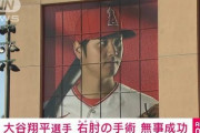 【朗報】大谷翔平さん、右肘手術の成功を報告！！