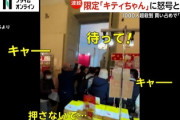 中国人がキティ展に押し寄せグッズ買占め＆転売で子供泣かす→サンリオ社がブチ切れ「グッズ受注販売にしますので全員が定価で買えます、対策措置も発表」