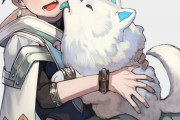 【FGO】lackさんの犬と戯れてるセタンタ！！　顔舐められてるのかわいいなw