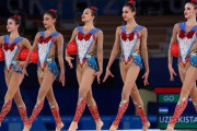 【東京五輪】新体操団体ウズベキスタン「セーラームーン」で舞う