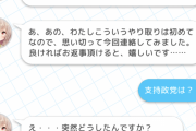 【画像】政治厨さん、美少女とチャットできるゲームで支持政党を聞いてしまうｗｗｗｗ