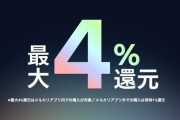 【覇権か？】メルペイ、なんと「最大4%還元」のクレカ発行へ！！！！！