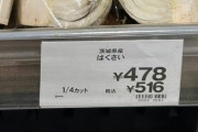 【悲報】白菜、1/4カット500円
