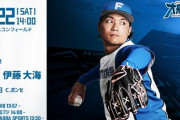 伊藤大海 6月22日の楽天戦 予告先発！ 14:00～