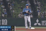 【vs.西武】日ハム、6回に上川畑のタイムリーツーベースで1点を返す！