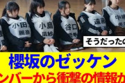 【櫻坂46】櫻坂のゼッケン、メンバーから衝撃の情報が…