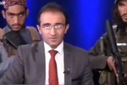 海外「TV司会者の後ろで銃を構えながら、国民に恐れることはないと言わせているタリバン」
