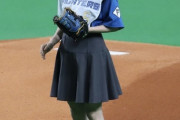 始球式をした声優さん声優の容姿ではない