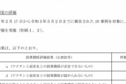 政府「ワクチン打って死んだら4000万円払います！」→28人死亡→政府「んー28人全員ワクチンとの因果関係は評価不能で払いません」