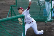 楽天ドラ1早川、初フリー打撃登板で安打性5本　フロントドア”で見逃し奪う場面も