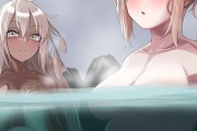 【FGO】温泉の沖田さん＆沖田オルタ！！　温泉気持ちよさそうですね！！