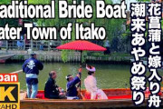 水郷潮来あやめ祭りの「嫁入り舟」に海外も注目　花菖蒲と水郷の風景を伝える参考動画