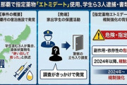 【速報】中学生14才がゾンビタバコで逮捕「若年層へのまん延が始まってしまった」中国籍グループによる製作と売買を目的とした密輸事件で初めて日本の汚染発覚