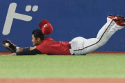 カープ田村、躍動！ダイビングキャッチ＆ヘッドスライディングで猛アピール！！