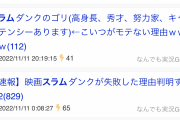 彡(^)(^)「映画スラムダンクが失敗した理由判明するｗｗｗ」