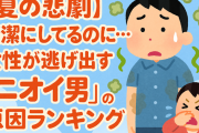 【夏の悲劇】清潔にしてるのに…女性が逃げ出す『ニオイ男』の原因ランキング