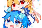 【FGO】シエルの背中から出てくるアルク！！　ミニな二人可愛いです！！