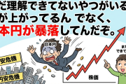 まだ理解できてないやつがいるが株が上がってるんでなく、日本円が暴落してんだぞ。